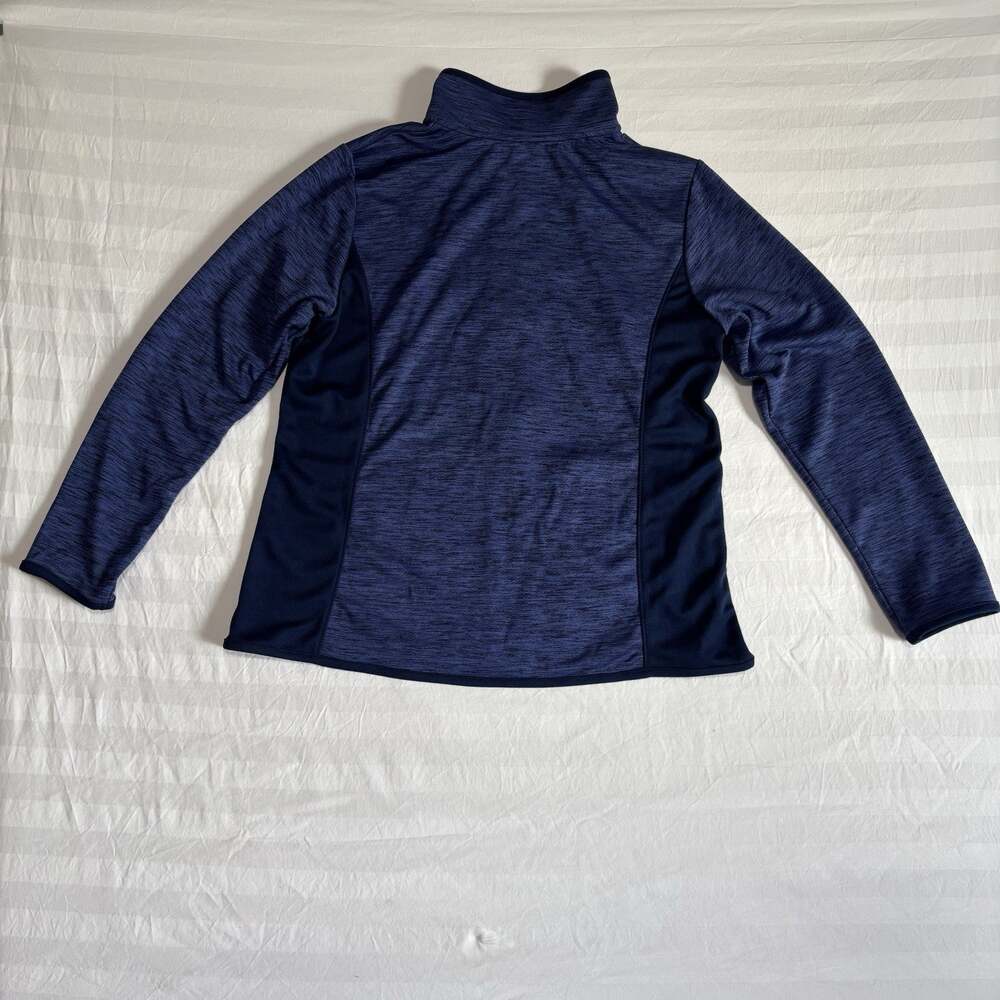 St Johns Bay Active Jacket Womens PM Petite Medium Blue Full Zip Quick Dry - Picture 3 of 6